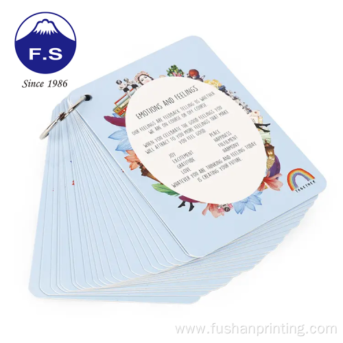 OEM Design Educational Flash Card Set With Rings